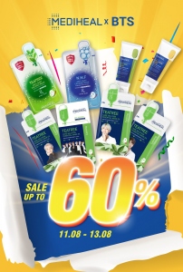 SIÊU KHUYẾN MÃI MEDIHEAL X BTS SẮP ĐỔ BỘ - KHUYẾN MÃI TỪ 50% ĐẾN 60% TỪ 11/8 ĐẾN 13/8