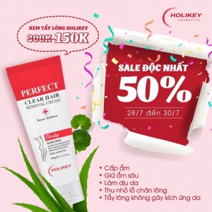 SALE HÈ NÓNG HỔI ĐỘC NHẤT KEM TẨY LÔNG HOLIKEY  28/7 - 30/7