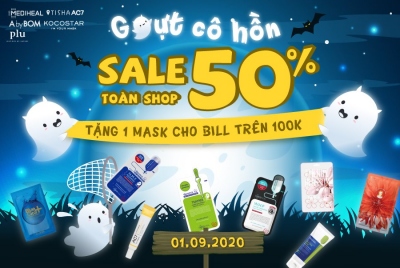 SALE LỚN THÁNG 7 M LỊCH - GIẢM GIÁ 50% TOÀN BỘ SẢN PHẨM + TẶNG 1 MẶT NẠ W.H.P MEDIHEAL CHO BILL TRÊN 100K